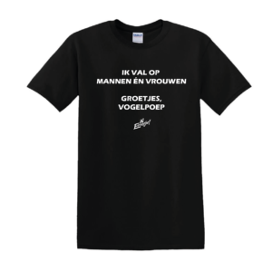 T-Shirt "Ik Val Op Mannen En Vrouwen" Heren