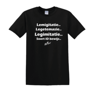T-Shirt "Legitimatie" Heren/Dames