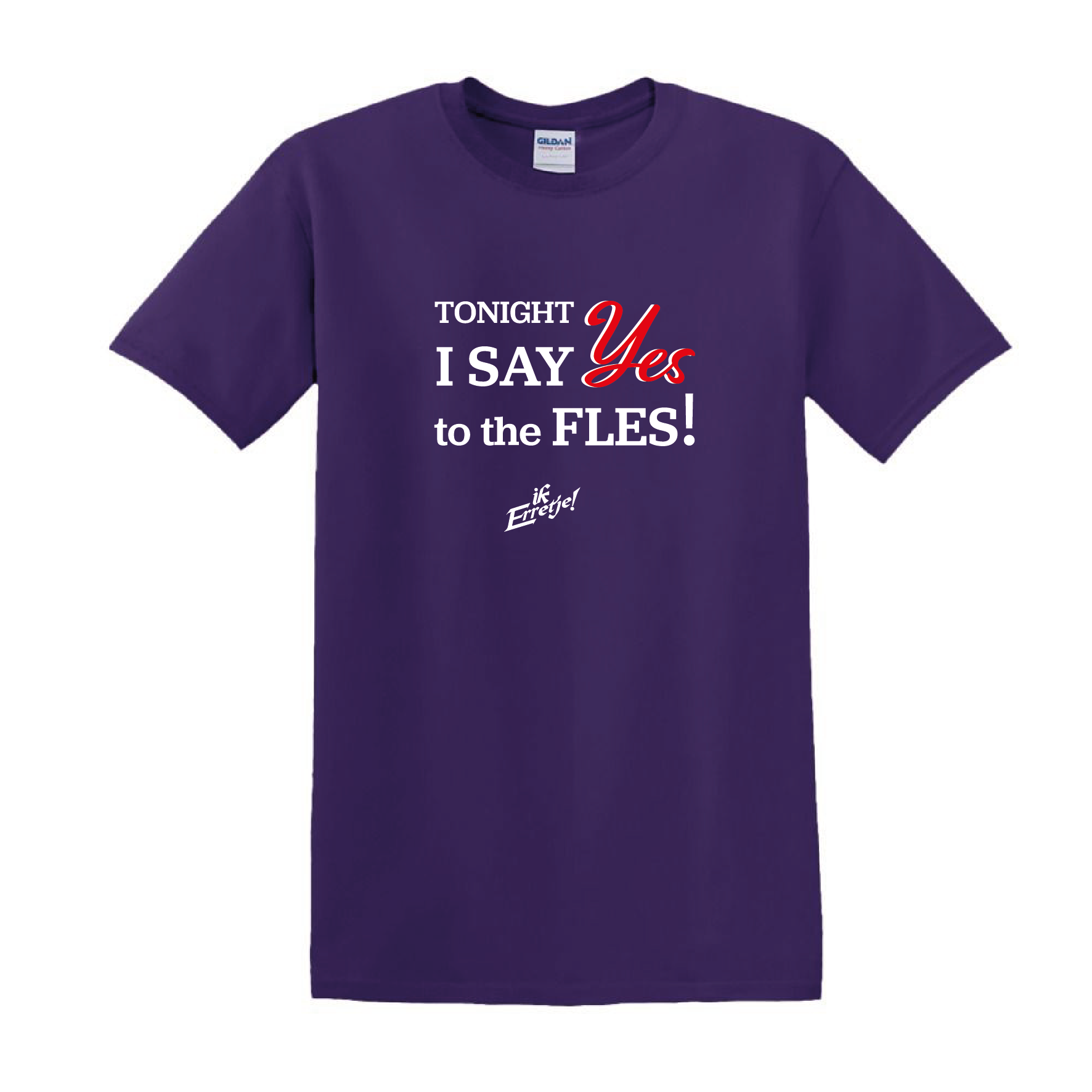 T-Shirt "I Say Yes To The Fles" Heren - Afbeelding 2