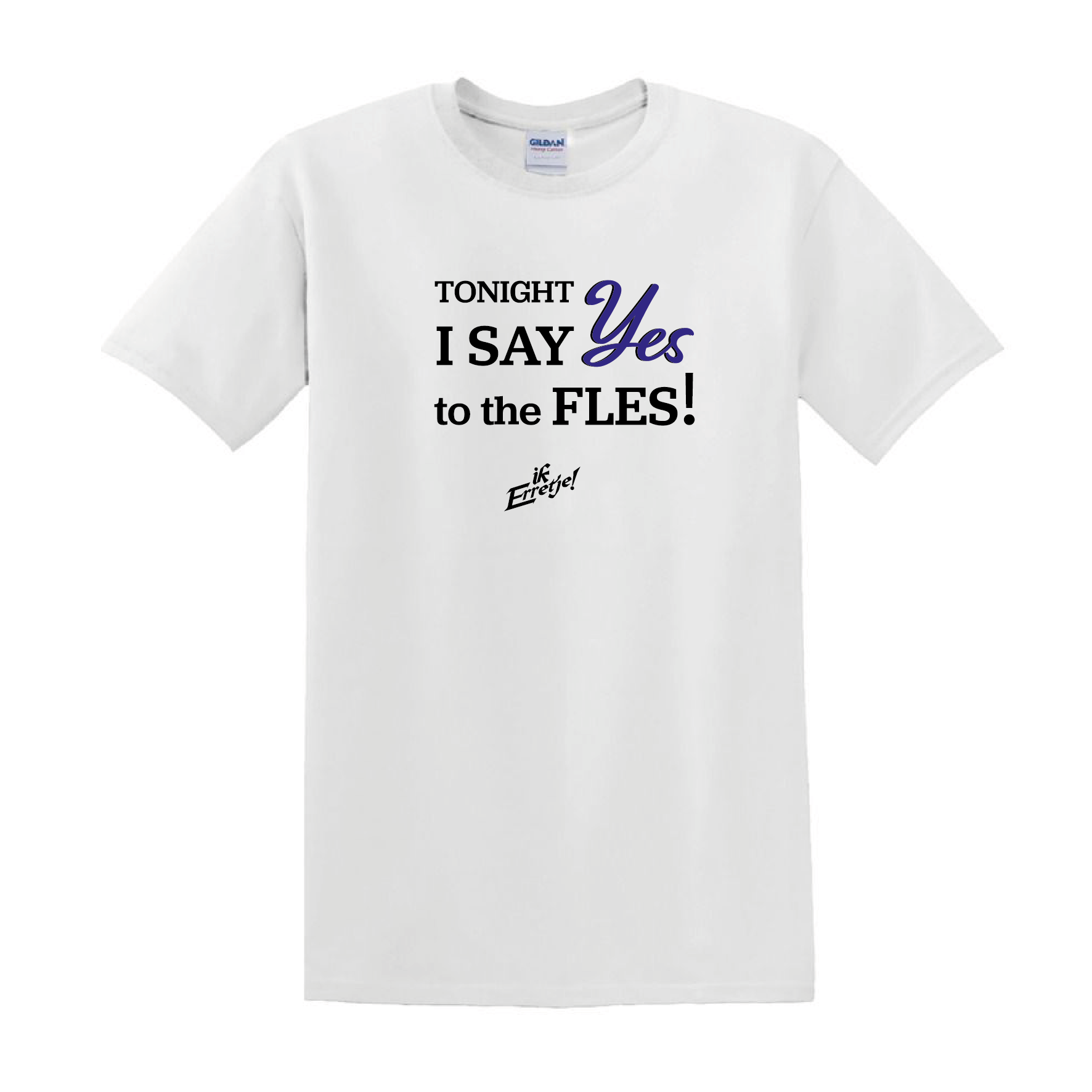 T-Shirt "I Say Yes To The Fles" Heren - Afbeelding 3