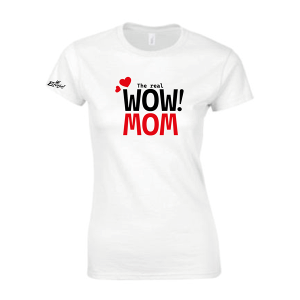T-Shirt "Wow Mom" Dames - Afbeelding 5