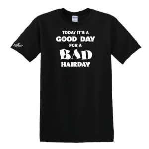 T-Shirt "Bad Hairday" Heren/Dames