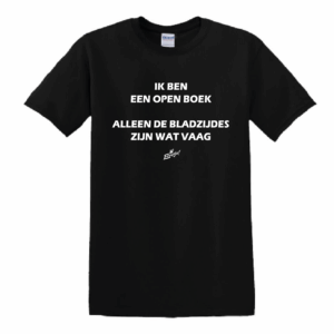 T-Shirt "Open Boek" Heren/Dames